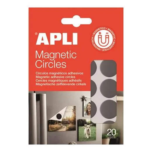 Lepiace kruhy, magnetické, 20 ks/bal, obojstranné, APLI