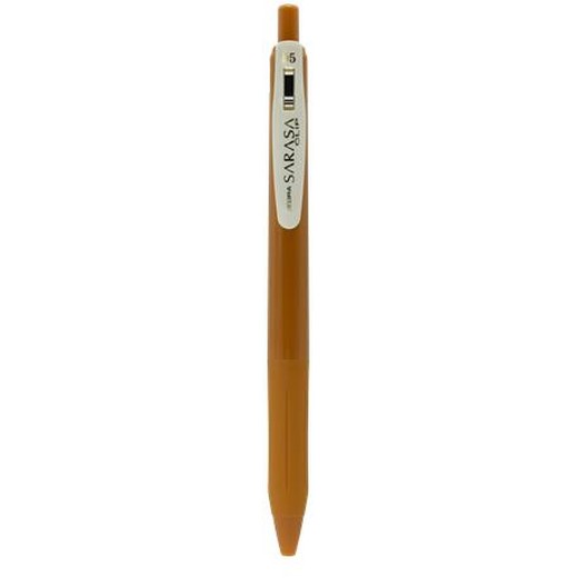 Gélové pero, 0,33 mm, stláčací mechanizmus, ZEBRA "Sarasa Clip Vintage", sépiovo čierne