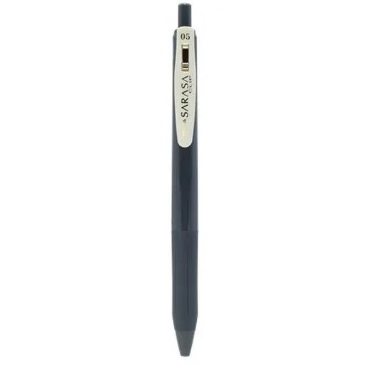 Gélové pero, 0,33 mm, stláčací mechanizmus, ZEBRA "Sarasa Clip Vintage", tmavosivé