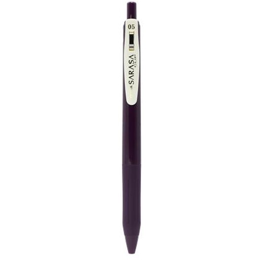 Gélové pero, 0,33 mm, stláčací mechanizmus, ZEBRA "Sarasa Clip Vintage", cassis čierne