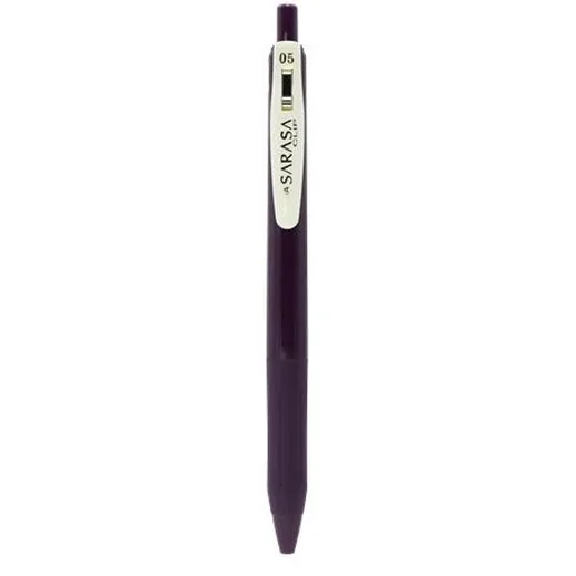 Gélové pero, 0,33 mm, stláčací mechanizmus, ZEBRA "Sarasa Clip Vintage", cassis čierne