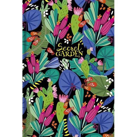 Poznámkový zošit, A5, linajkový, 80 listov, SHKOLYARYK "Secret Garden", mix