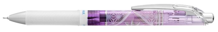 Gélové pero, 0,25 mm, stláčací mechanizmus, PENTEL "EnerGel BLN75 Kiriko, Asaba Kikka", modré