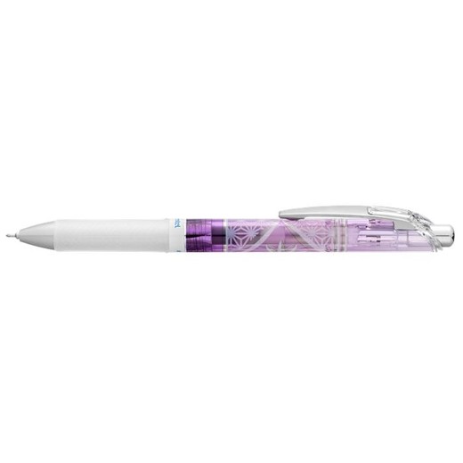 Gélové pero, 0,25 mm, stláčací mechanizmus, PENTEL "EnerGel BLN75 Kiriko, Asaba Kikka", modré