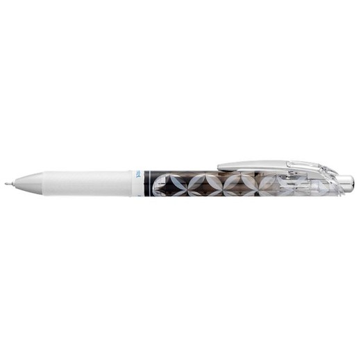 Gélové pero, 0,25 mm, stláčací mechanizmus, PENTEL "EnerGel BLN75 Kiriko, Shippou", modré