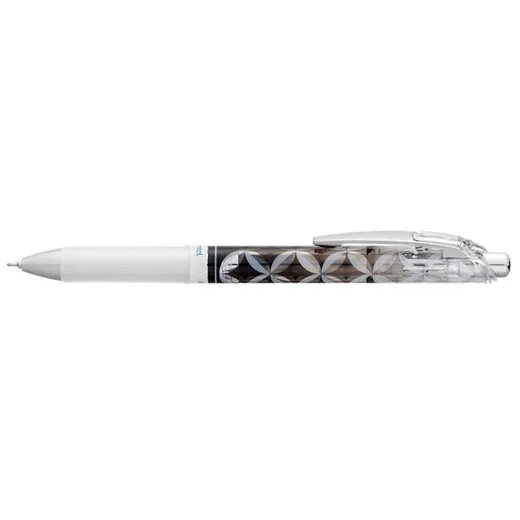 Gélové pero, 0,25 mm, stláčací mechanizmus, PENTEL "EnerGel BLN75 Kiriko, Shippou", modré