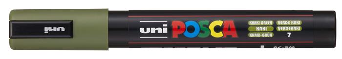Dekoračný popisovač, 1,8-2,5 mm, UNI "Posca PC-5M", khaki