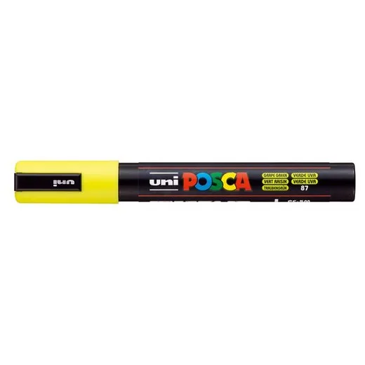 Dekoračný popisovač, 1,8-2,5 mm, UNI "Posca PC-5M", hroznovo zelený