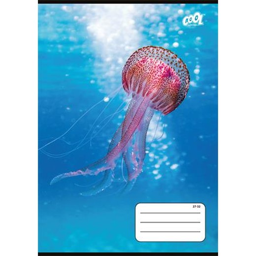 Zošit, A5, štvorčekový, 32 listov, COOL BY VICTORIA "Ocean World", "27-32"