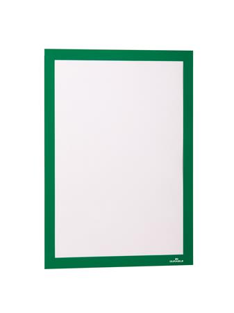 Informačný panel, A4, samolepiaca zadná strana, DURABLE "DURAFRAME®", zelený