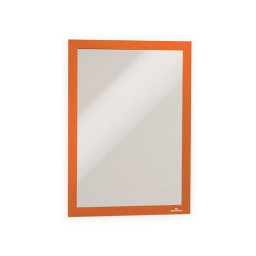 Informačný panel, A4, samolepiaca zadná strana, DURABLE "DURAFRAME®", oranžový