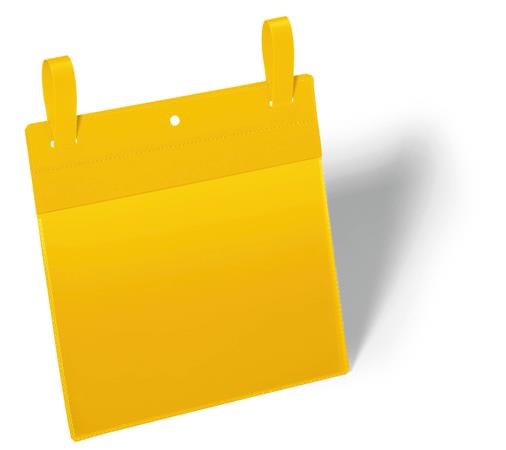 Logistické vrecko, so šnúrkou, A5, na šírku, DURABLE, žlté