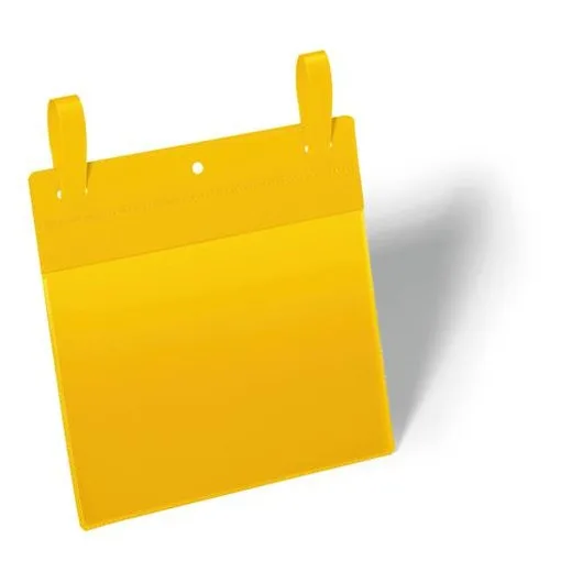 Logistické vrecko, so šnúrkou, A5, na šírku, DURABLE, žlté
