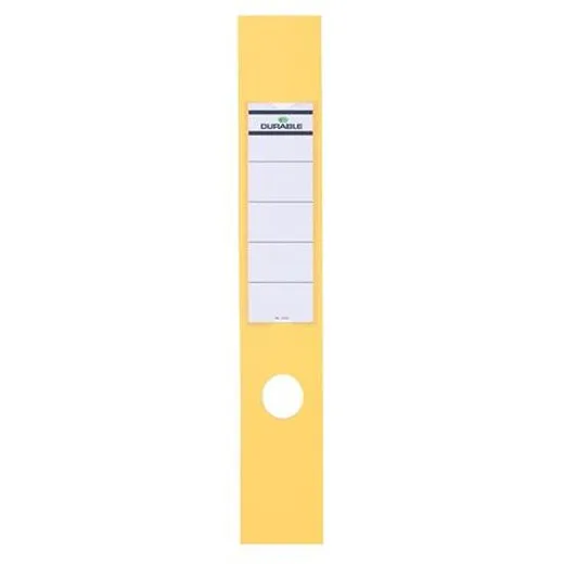 Chrbtový štítok, pre zakladače, samolepiaci, 60 x 390 mm, DURABLE „ORDOFIX®“, žltý