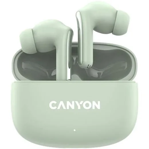 Slúchadlá, TWS bezdrôtové, Bluetooth 5.4, CANYON "OnGo 9", zelené