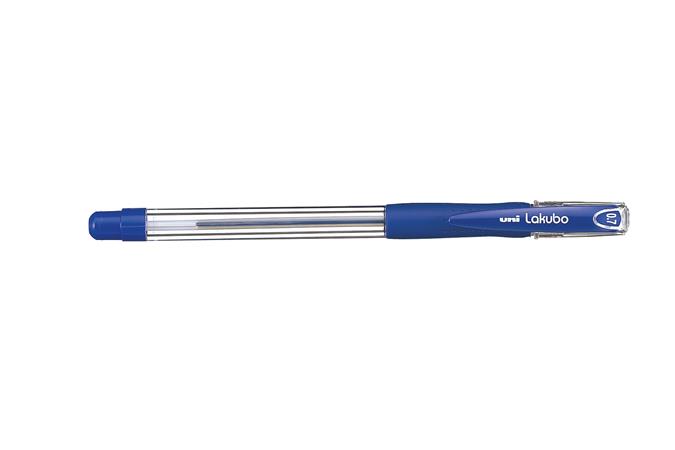 Guľôčkové pero, 0,3 mm, s vrchnákom, UNI "SG-100 Lakubo", modré