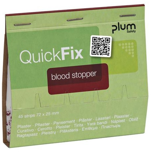 Náplaste na zastavenie krvácania, náhradná nápň, "Quick Fix", 45 ks, PLUM