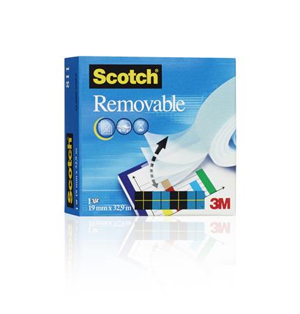 Lepiaca páska, 19 mm x 33 m, odstrániteľná, 3M SCOTCH "Removable 811"