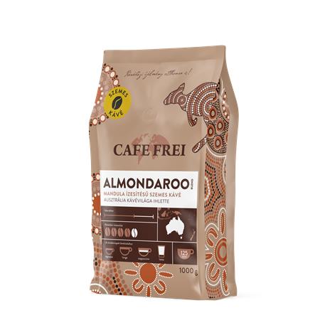 Káva, pražená, zrnková, 1000 g, CAFE FREI "Almondaroo" mandľová