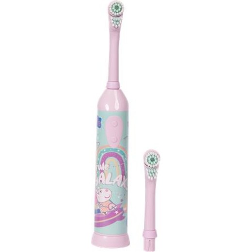 Zubná kefka, elektrická, s 2 náhradnými hlavicami, 3+, "Peppa Pig", ružová