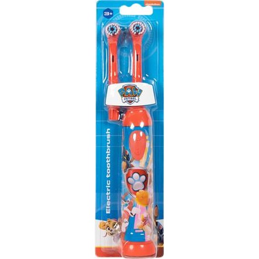 Zubná kefka, elektrická, s 2 náhradnými hlavicami, 3+, "Paw Patrol", červená