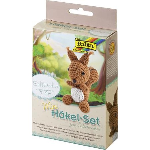 Mini súprava na háčkovanie, FOLIA, veverička
