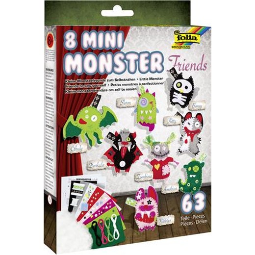 Kreatívna filcová tvorivá súprava FOLIA „Mini Monster Friends“