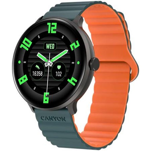 Smart hodinky, CANYON " Jacky SW-69", zelené-oranžové