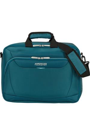 Cestovná taška, kabínová veľkosť, 27 l, 3 v 1, AMERICAN TOURISTER "SummerRide", zeleno modrá