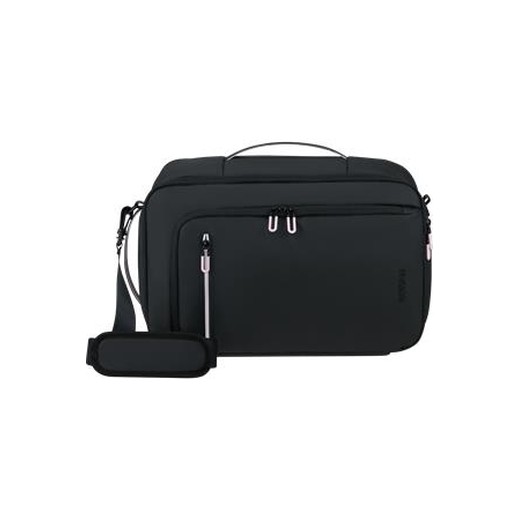 Cestovná taška, kabínová veľkosť, 21 l, 3 in 1, AMERICAN TOURISTER "Puffypop", čierna