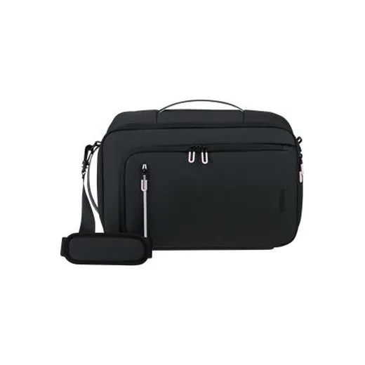 Cestovná taška, kabínová veľkosť, 21 l, 3 in 1, AMERICAN TOURISTER "Puffypop", čierna