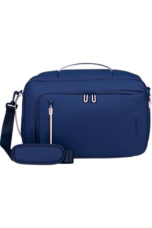 Cestovná taška, kabínová veľkosť,  21 l, 3 in 1, AMERICAN TOURISTER "Puffypop", námornícka modrá