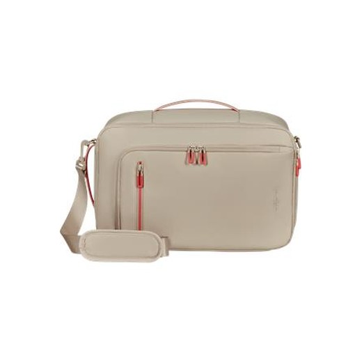 Cestovná taška, kabínová veľkosť, 21 l, 3 in 1, AMERICAN TOURISTER "Puffypop", béžová