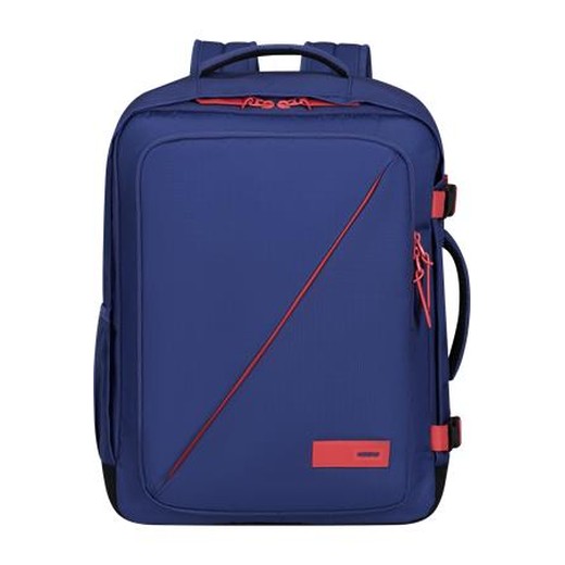 Batoh, kabínová veľkosť, 38 l, M, AMERICAN TOURISTER "Take2Cabin", fialový/koralový