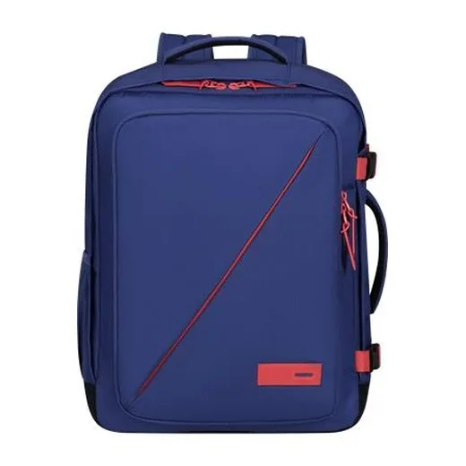 Batoh, kabínová veľkosť, 38 l, M, AMERICAN TOURISTER "Take2Cabin", fialový/koralový