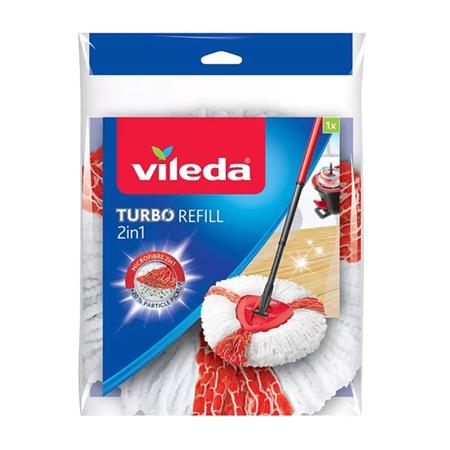 Náhradná hlavica, VILEDA "Turbo 2in1", biela-červená