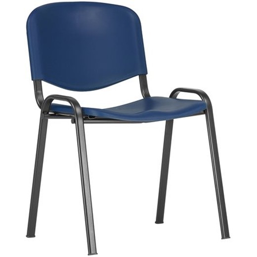 Konferenčná stolička, plastová,  "TAURUS PN, modrá