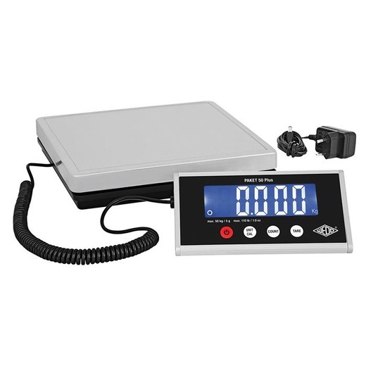 Balíková váha, digitálna, nosnosť: 50 kg, WEDO "Paket 50 Plus"