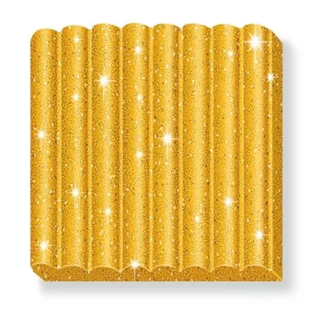 Modelovacia hmota, 42 g, FIMO "Kids", glitrová zlatá 2