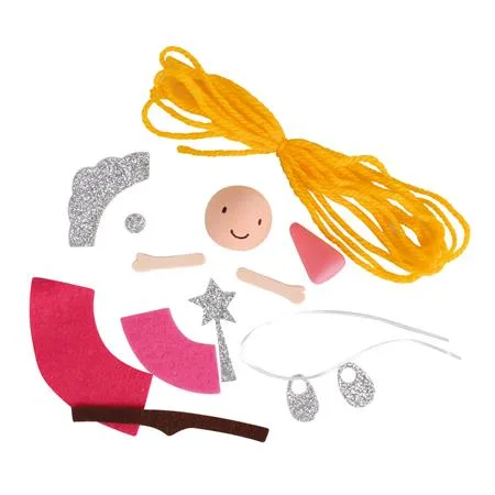 Sada na tvorbu bábiky, APLI Kids "Craft Kit", princezná 2