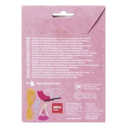 Sada na tvorbu bábiky, APLI Kids "Craft Kit", princezná 4