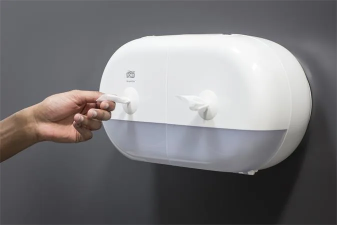 Zásobník na toaletný papier v kotúči, dvojitý, T9 systém, Elevation, TORK "SmartOne® Mini", biela 2