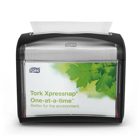 Zásobník na servítky, 16,9x20,1x14,1 cm, N4 systém, Signature line, TORK "Xpressnap®", čierna 2