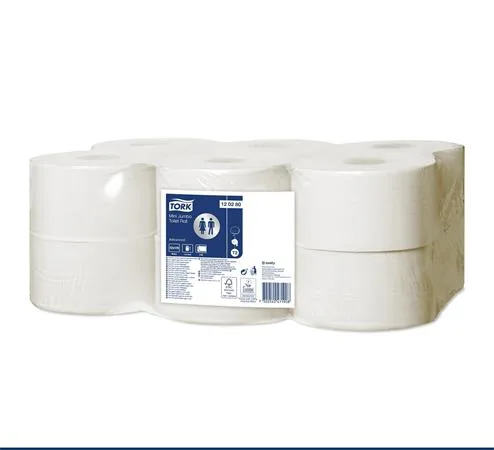 Toaletný papier, T2 systém, 2 vrstvový, priemer: 18,8 cm, Advanced, TORK "Mini Jumbo", biely 2