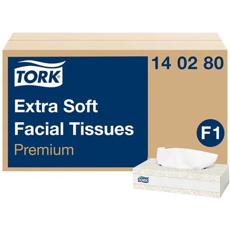 Papierové vreckovky na tvár, 2-vrstvové, F1 systém, TORK "Extra Soft", biela 2