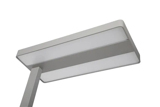 Stojacia lampa, kancelárska, LED, nastaviteľná, MAUL "Javal", sivá 9
