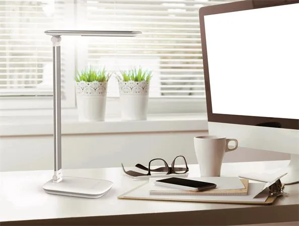 Stolová lampa, LED, nastaviteľná, USB, MAUL "Jazzy", biela 4
