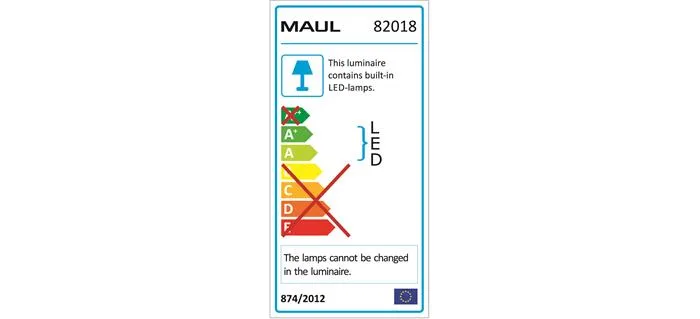 Stolová lampa, LED, nastaviteľná, USB, MAUL "Jazzy", biela 5