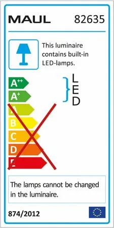 Stolová lampa, LED, lupa, MAUL "Viso", biela 4