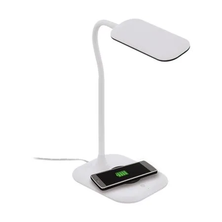Stolová lampa, LED, 3,4 W, s nabíjačkou na telefón, EGLO "Masserie", biela 3